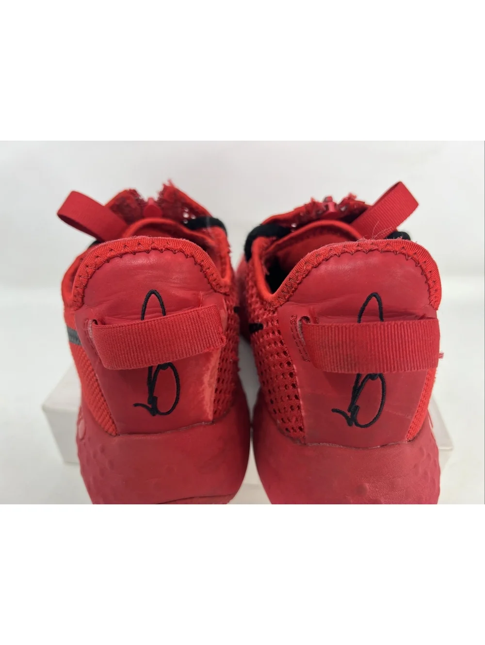 New Nike By You PG 4 iD Red Black CQ7339 991 Men's Size 6 US Women's 7.5